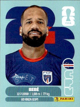 Bebe Cape Verde samolepka Panini World Cup 2026 #CPV20