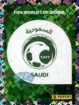 Emblem Saudi Arabia samolepka Panini World Cup 2026 #KSA1