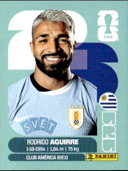 Rodrigo Aguirre Uruguay samolepka Panini World Cup 2026 #URU19