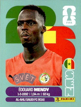 Edouard Mendy Senegal samolepka Panini World Cup 2026 #SEN2