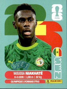 Moussa Niakhate Senegal samolepka Panini World Cup 2026 #SEN4