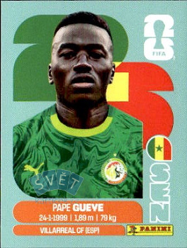 Pape Gueye Senegal samolepka Panini World Cup 2026 #SEN11