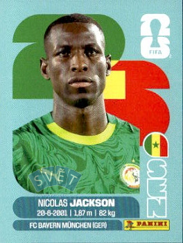 Nicolas Jackson Senegal samolepka Panini World Cup 2026 #SEN19