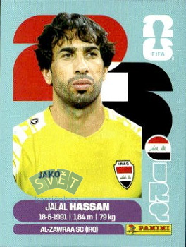 Jalal Hassan Iraq samolepka Panini World Cup 2026 #IRQ2