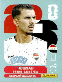 Hussein Ali Iraq samolepka Panini World Cup 2026 #IRQ4