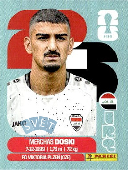 Merchas Doski Iraq samolepka Panini World Cup 2026 #IRQ6
