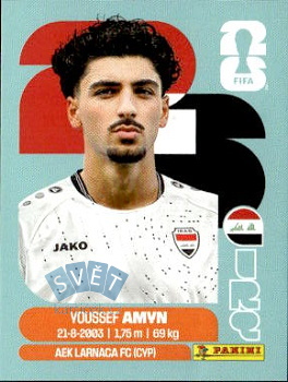 Youssef Amyn Iraq samolepka Panini World Cup 2026 #IRQ14