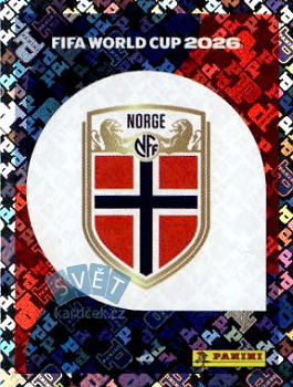 Emblem Norway samolepka Panini World Cup 2026 #NOR1