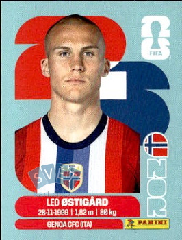Leo Ostigard Norway samolepka Panini World Cup 2026 #NOR4