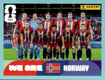 Team Photo Norway samolepka Panini World Cup 2026 #NOR13