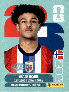 Oscar Bobb Norway samolepka Panini World Cup 2026 #NOR20