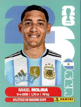Nahuel Molina Argentina samolepka Panini World Cup 2026 #ARG3