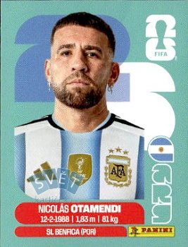 Nicolas Otamendi Argentina samolepka Panini World Cup 2026 #ARG5