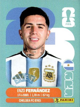 Enzo Fernandez Argentina samolepka Panini World Cup 2026 #ARG8