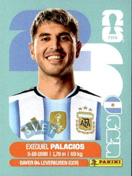 Exequiel Palacios Argentina samolepka Panini World Cup 2026 #ARG11