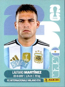 Lautaro Martinez Argentina samolepka Panini World Cup 2026 #ARG18