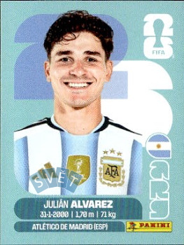 Julian Alvarez Argentina samolepka Panini World Cup 2026 #ARG19