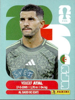 Youcef Atal Algeria samolepka Panini World Cup 2026 #ALG4