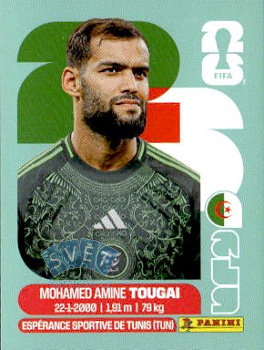 Mohamed Amine Tougai Algeria samolepka Panini World Cup 2026 #ALG6