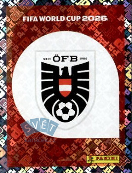 Emblem Austria samolepka Panini World Cup 2026 #AUT1