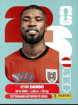 Kevin Danso Austria samolepka Panini World Cup 2026 #AUT5