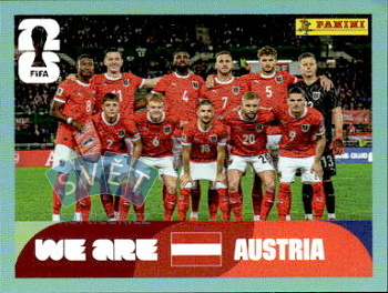 Team Photo Austria samolepka Panini World Cup 2026 #AUT13