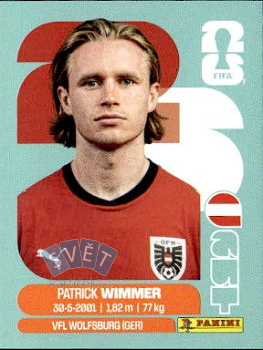 Patrick Wimmer Austria samolepka Panini World Cup 2026 #AUT17