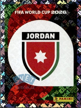 Emblem Jordan samolepka Panini World Cup 2026 #JOR1