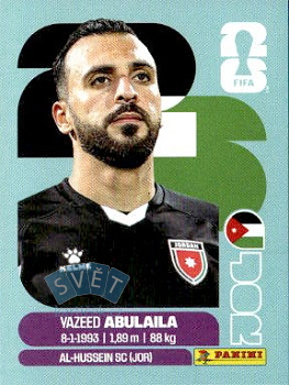 Yazeed Abulaila Jordan samolepka Panini World Cup 2026 #JOR2