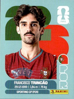Francisco Trincao Portugal samolepka Panini World Cup 2026 #POR16