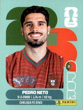 Pedro Neto Portugal samolepka Panini World Cup 2026 #POR19