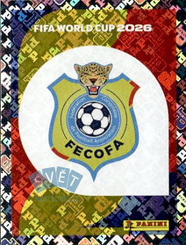 Emblem Congo DR samolepka Panini World Cup 2026 #COD1