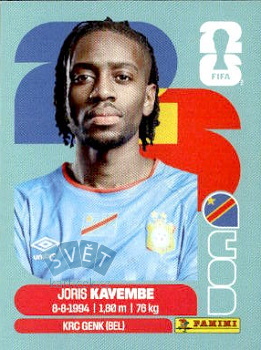 Joris Kayembe Congo DR samolepka Panini World Cup 2026 #COD7