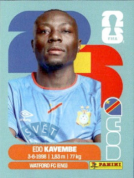 Edo Kayembe Congo DR samolepka Panini World Cup 2026 #COD10