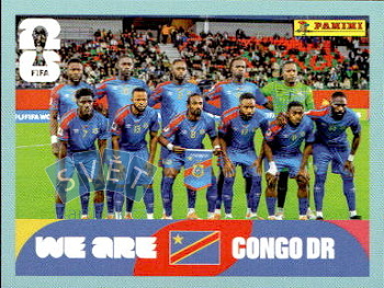 Team Photo Congo DR samolepka Panini World Cup 2026 #COD13