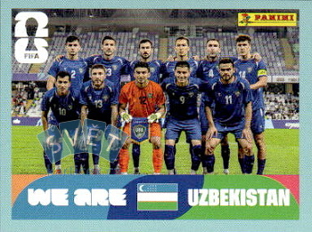 Team Photo Uzbekistan samolepka Panini World Cup 2026 #UZB13