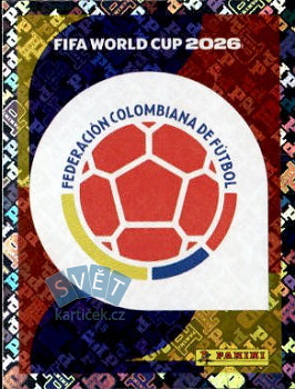 Emblem Colombia samolepka Panini World Cup 2026 #COL1