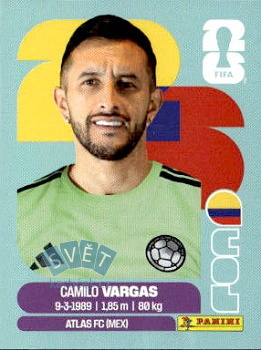 Camilo Vargas Colombia samolepka Panini World Cup 2026 #COL2