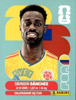 Davinson Sanchez Colombia samolepka Panini World Cup 2026 #COL4