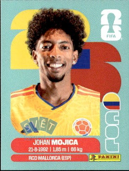 Johan Mojica Colombia samolepka Panini World Cup 2026 #COL7