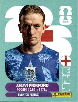 Jordan Pickford England samolepka Panini World Cup 2026 #ENG2