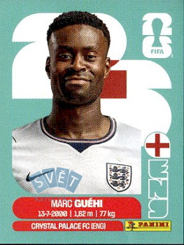 Marc Guehi England samolepka Panini World Cup 2026 #ENG4