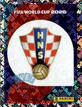 Emblem Croatia samolepka Panini World Cup 2026 #CRO1