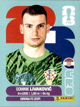 Dominik Livakovic Croatia samolepka Panini World Cup 2026 #CRO2