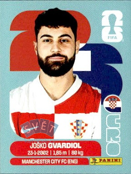 Josko Gvardiol Croatia samolepka Panini World Cup 2026 #CRO4
