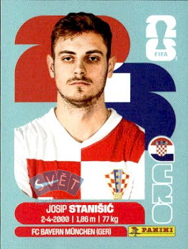 Josip Stanisic Croatia samolepka Panini World Cup 2026 #CRO5