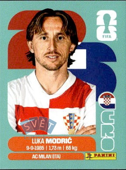 Luka Modric Croatia samolepka Panini World Cup 2026 #CRO9