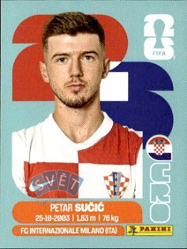 Petar Sucic Croatia samolepka Panini World Cup 2026 #CRO15