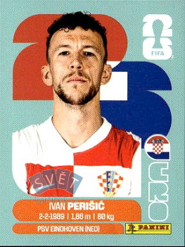 Ivan Perisic Croatia samolepka Panini World Cup 2026 #CRO16