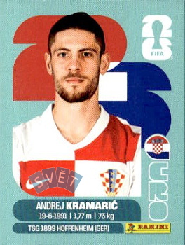 Andrej Kramaric Croatia samolepka Panini World Cup 2026 #CRO19